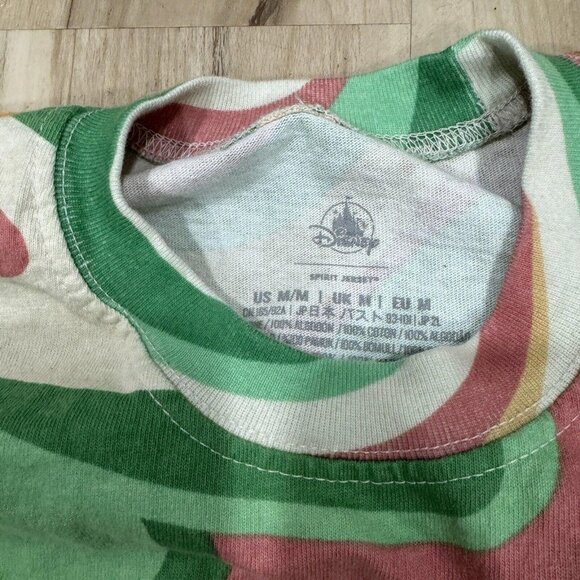 DISNEY  SWIRL PINK, GREEN, WHITE, & ORANGE SPIRIT JERSEY:  Medium M - Picture 4 of 7